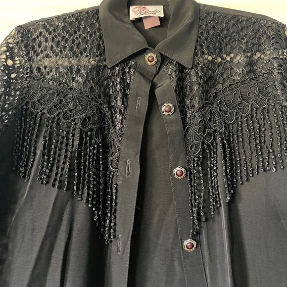 Vintage Western Jennifer Fringe Button Down - Picture 2 of 5